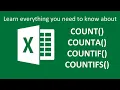 Learn how to use COUNT COUNTA COUNTIF and COUNTIFS formulas in Excel in 7 minutes