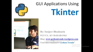 GUI application using Tkinter For Making Projects