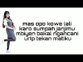 Lirik Lagu Via Vallen - Ditinggal Rabi | Lirik Lagu 2019