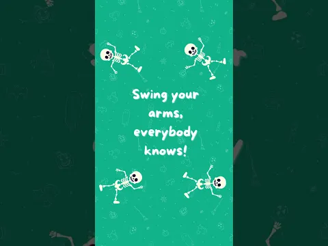 Skeleton Dance Song | Halloween Songs Child Dance | Shake your bones #shorts