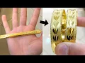 Making Solid Pure 24k Gold Bangles from a bar of Gold Jewelry Making How it s made 4K