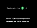 NYC Subway Uptown 6 Train to Pelham Bay Park announcement