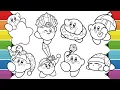 Kirby Coloring Book Compilation Markers