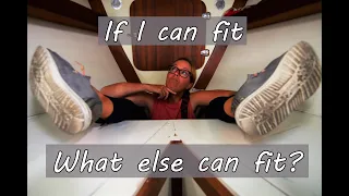 Sailing Hiraya Ep:5 Sailboat Restoration fiber glassing V birth storage.