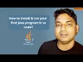Episode - 2 How to install JDK run your first java program in 2026 by Maharufh Java Full Course