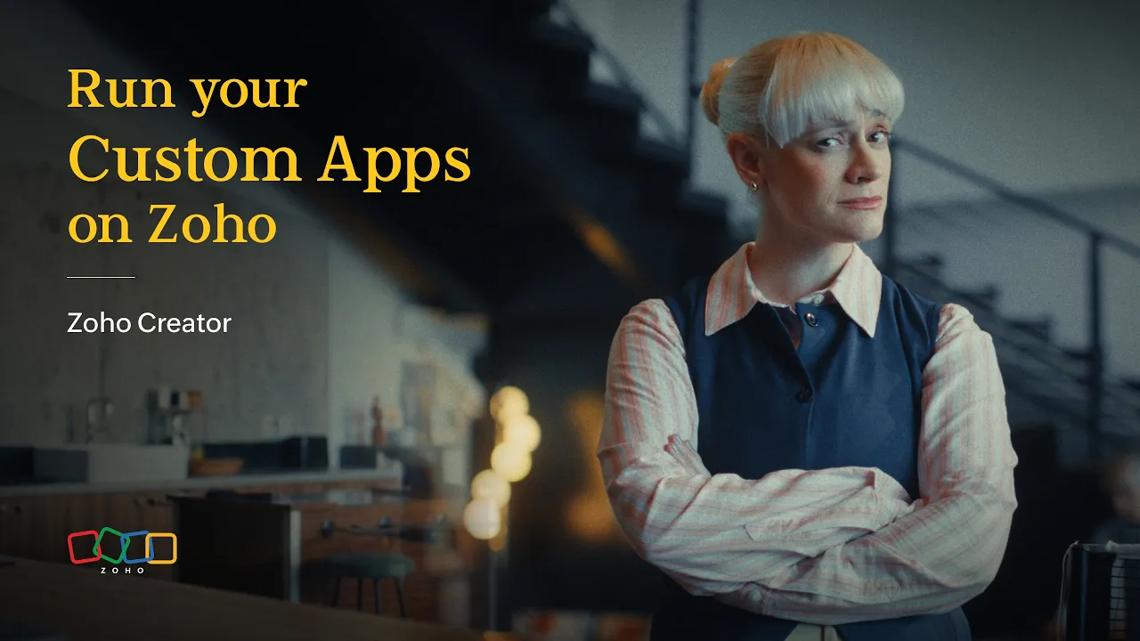 Zoho — Zoho Creator — Build Custom Business Apps (YouTube video ad)