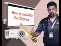 How to Calculate the Projector Screen Distance Projector distance Calculator BenQ Installation