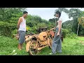 Download Lagu The girl repaired and restored an abandoned 120cc motorbike bought from its previous owner.