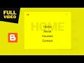 FULL How To Design A Full Screen Animated Nav Menu Using GSAP