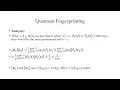 Quantum Fingerprinting How to sketch a bitstring in O log n qubits