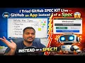 I Tried GitHub Spec Kit Live It Built an App Instead of a Spec - Full Spec Driven Dev