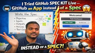 I Tried GitHub Spec Kit Live It Built an App Instead of a Spec - Full Spec Driven Dev
