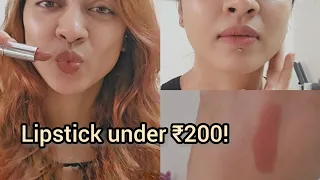BEST Nude Lipstick Under Rs 200 | AFFORDABLE Branded Lipstick for Indian Skin tones Nude Nuance