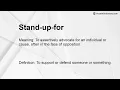 Stand-up-for Meaning