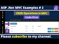 CRUD Operations in ASP NET C5 using Entity Framework Code First SQL Server Full Tutorial
