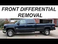 How to Remove the Front Differential of a Duramax Truck
