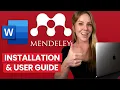 Referencing in Microsoft Word with Mendeley Reference Manager