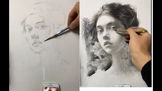 Draw a Portrait of Girl Using Reference Photo 34