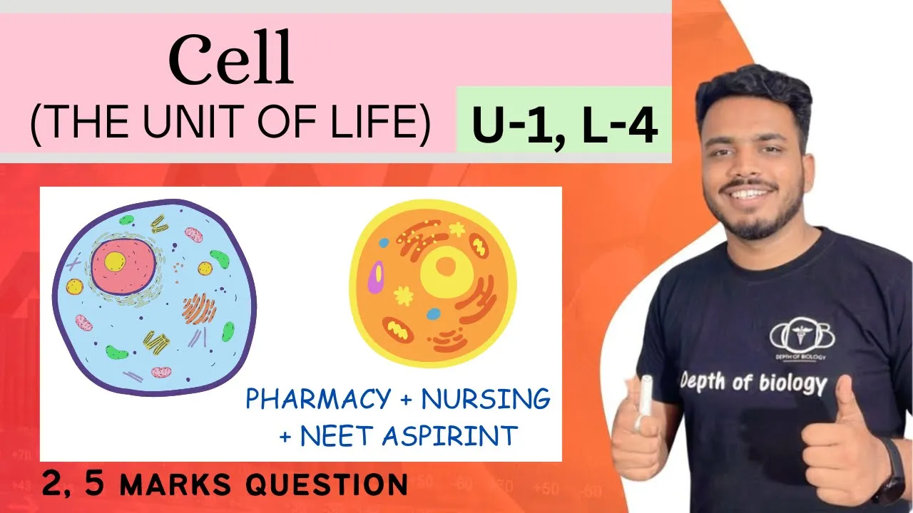 Cellular level of organization |  Structure and functions of cell || transport across cell membrane