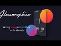 Glassmorphism Analog and digital clock using HTML CSS and JS