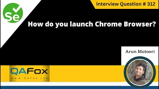 How do you launch Chrome browser Selenium Interview Question