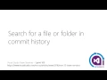 109 - Search for a file or folder in commit history