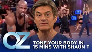 tone your body in only 15 minutes with shaun t oz workout u0026 fitness