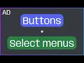 Discord bots buttons select menus Python Hikari