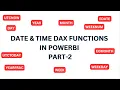 EDATE EOMONTH YEARFRAC WEEKDAY UTCNOW UTCTODAY NETWORKWEEK DATE TIME DAX FUNCTIONS