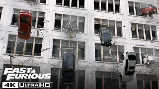 The Fate Of The Furious Raining Cars Scene In 4K HDR 