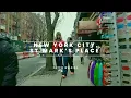 Coffee Walking in New York City on St Marks Place visiting Blank Street Coffee for Relaxation