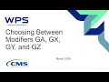 Choosing Between Modifiers GA GX GY and GZ