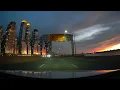NYC Drive with Jersey City Skyline Sunset