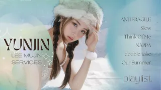  aesthetic playlist le sserafim huh yunjin on lee mujin services