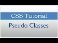 CSS Tutorial 29 - Pseudo Classes