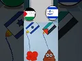 Palestine 🇵🇸 VS Israel 🇮🇱 support Countries flag drawing #countryballs #flag #palestine #israel