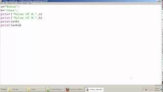 Python Tutorial Putting Two Strings Together In Python Tamil Part 8