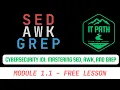 Cybersecurity 101 SED AWK and GREP Course - Module 1 1