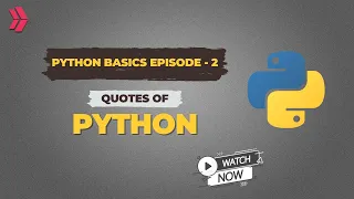 Python Basics Types Of Quotes