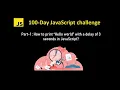 Javascript challenge How to print hello world with a delay in javascript setTimeout