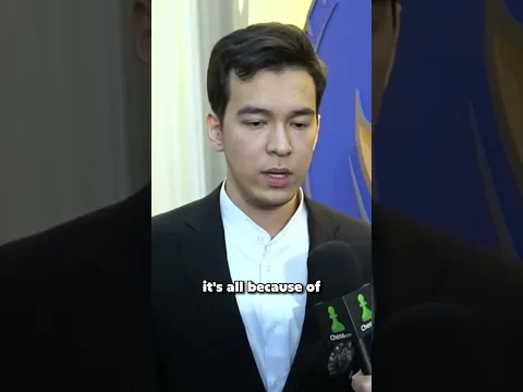 Interview with GOLD MEDAL winner Nodirbek at the Chess Olympiad!!
