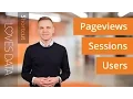 Shortcut What are Pageviews Sessions and Users