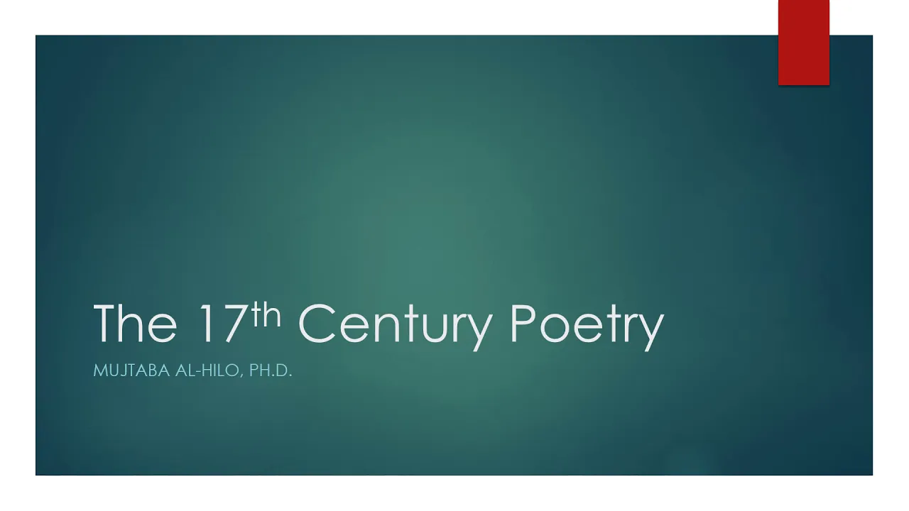 The Seventeenth Century Historical Context