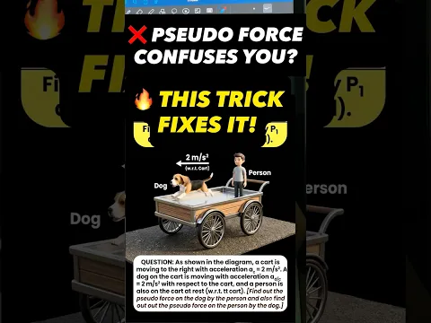 Confusion of pseudo force || jee Neet physics best concept in 1 minute #sachinsirphysics #neet2027