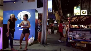 thailand night life walking around nana plaza at night sexy girls around bangkok city thailand