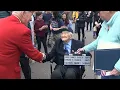 Massachusetts town of Natick dedicates square to husband wife who both served in World War II