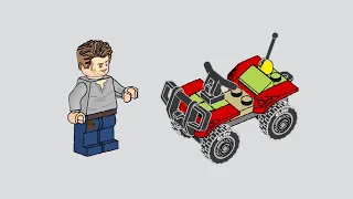 LEGO 122503 Instructions | Jurassic World | Owen with Quad bike | Magazine Gift