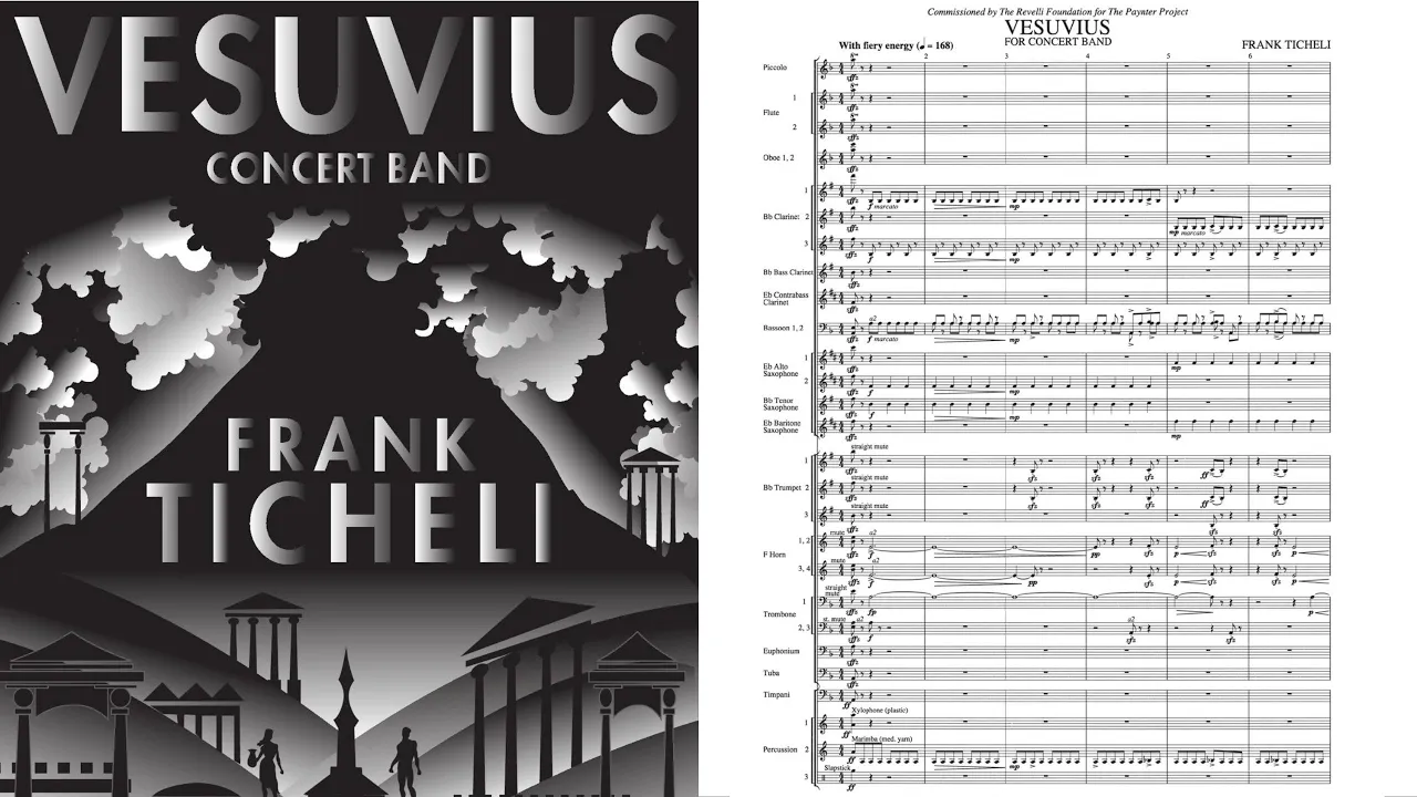 [Full Score] Vesuvius - Frank Ticheli (for concert band)