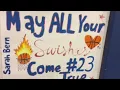 Sarah s fan posters at Senior Night