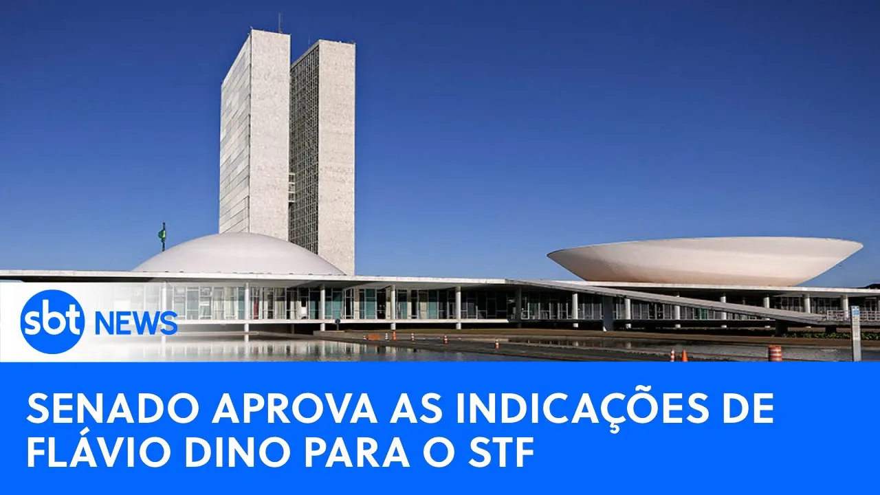 ???? SBT News na TV: Senado aprova Dino para o STF e Gonet para a PGR;